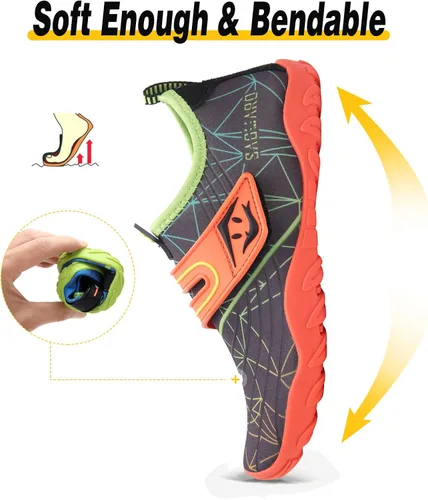 Miniatura 3 de SAGUARO Kids Boys Girls Water Shoes Non-Slip Quick-Dry Barefoot Aqua Shoe Outdoor Sport Beach Swimming Surfing Diving