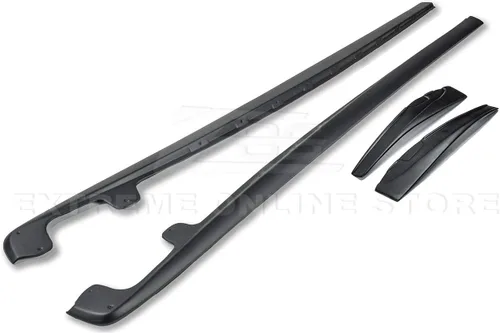 Miniatura 6 de Para Chevrolet Corvette C6 Grand Sport y Z06 2005-2013 Paneles basculantes de faldas laterales estilo ZR1 con par de solapas de barro