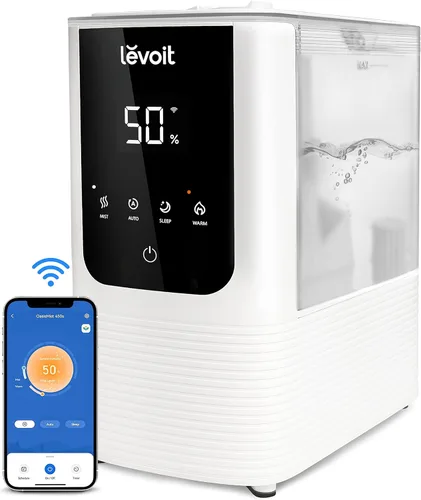 Miniatura 5 de LEVOIT OasisMist 1000S (10L) Paquete de humidificador inteligente con humidificador de niebla cálida y fría para dormitorio y hogar