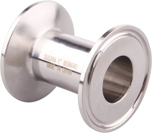 Miniatura 5 de DERNORD Tri abrazadera sanitaria de acero inoxidable 304 con abrazadera triple de 1,5 pulgadas Tubo de 1 pulgada OD (2 pulgadas/2.008 in)