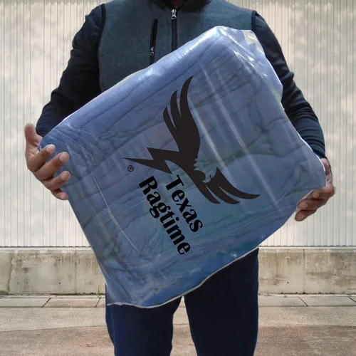 Miniatura 3 de Blue New Huck Towels (20 libras) Trapos de tela de grado industrial, limpieza multiusos, manchas para mecánicos de automóviles, limpieza, hogar