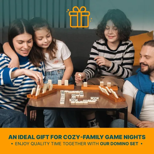 Miniatura 8 de Juego de dominó doble 9 – Juego de dominó para adultos y niños a partir de 8 años – Juego de dominó doble nueve, juegos de mesa clásicos – Juego