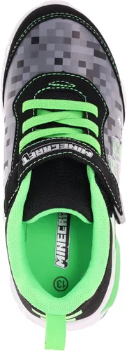 Miniatura 2 de Zapatillas Minecraft para niños, tenis de alta calidad para niños pequeños y niños grandes, color azul marinoverde