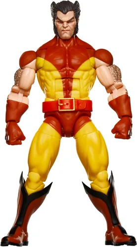 Miniatura 8 de Marvel Legends Series Wolverine, X-Men Retro Marvel Comics Secret Wars Figura de acción coleccionable de 6 pulgadas con escudo