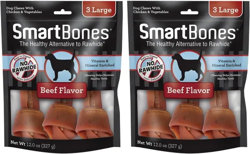 Miniatura 9 de SmartBones Con masticables grandes de pollo real, dale a tu perro un masticable sin cuero crudo para perros, 3