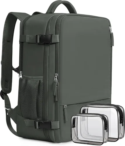 Miniatura 15 de Mochila de Mano Aprobada por Aerolíneas Beraliy para Hombres y Mujeres, Verde menta, X-Grande, Mochilas de viaje