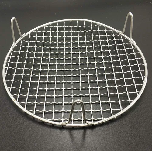 Miniatura 6 de Rejilla de alambre para freidora de aire, horno, bandeja de hojas con patas de 2 pulgadas de diámetro de 9.8 pulgadas de diámetro, estante