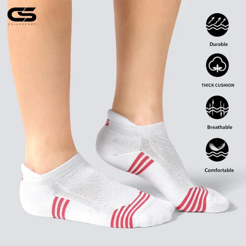 Miniatura 3 de CelerSport - Calcetines deportivos de corte bajo para mujer 6