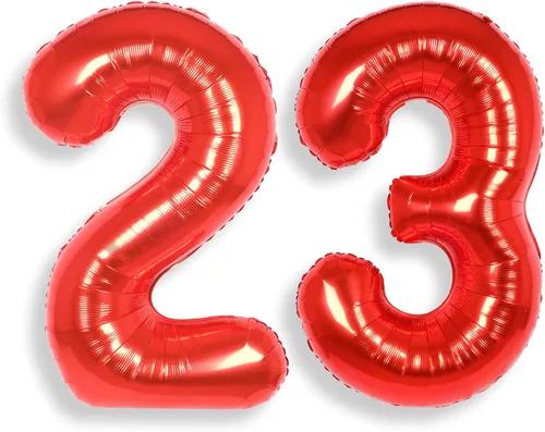 Miniatura 25 de AULE Globos de helio con letra roja S, de 40 pulgadas, grandes, gigantes, de lámina de mylar, rojos, para decoraciones de cumpleaños, aniversarios