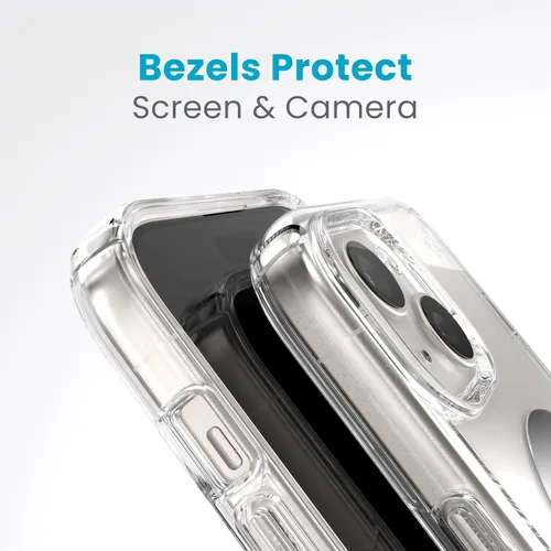Miniatura 6 de Speck Funda transparente para iPhone 17e y 15 – ClickLock con bloqueo antideslizante, diseñada para MagSafe, protección contra caídas – para iPhone