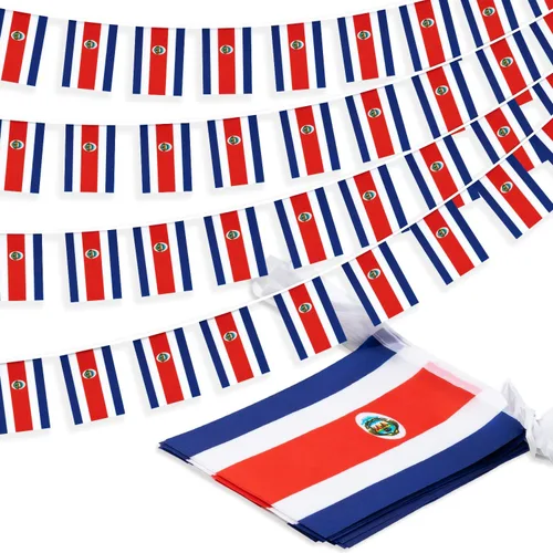 Miniatura 14 de Bandera de cuerda de Albania, pequeña mini bandera de Albania, bandera de escarapela, decoración nacional del país para escuela, fiesta, eventos