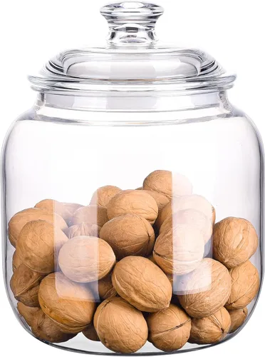 Miniatura 6 de Tarro hermético pequeño de 50 onzas para almacenamiento de alimentos irrompible y apto para lavavajillas Tarros de boticario inastillables