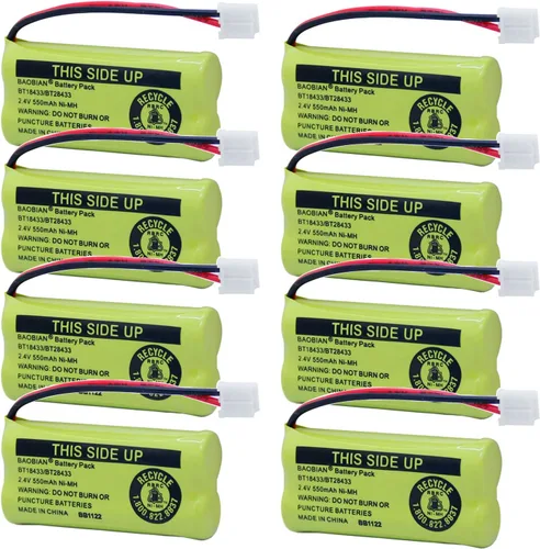 Miniatura 12 de Baterías inalámbricas recargables de 2.4 V compatibles con AT&T/Lucent BT-18433 BT-184342 BT-28433 BT-284342 BT-6010 BT-8000 BT-8001 BT-8300 Empire