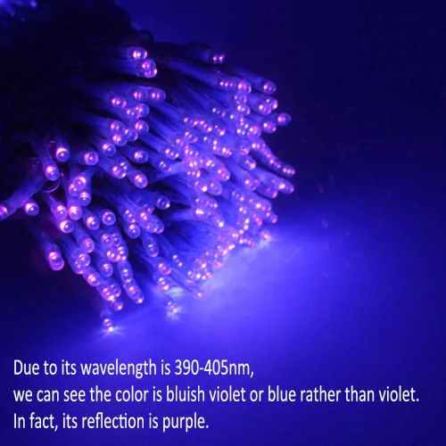 Miniatura 8 de Solhice Cadena de luces de 80 pies en negro para fiesta luminosa, 300 luces LED en negro, luces de hadas de Navidad con control remoto, enchufables