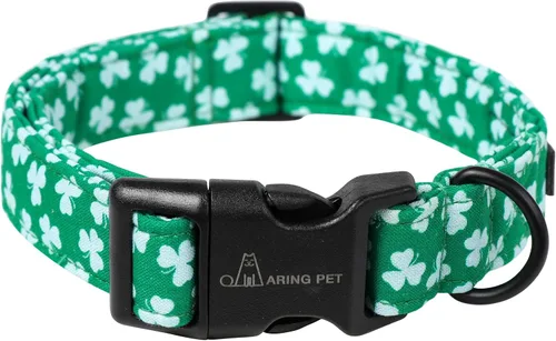 Miniatura 36 de Aring Pet Collar navideño para perro, lindo, ajustable, de algodón, para cachorros, perros pequeños, medianos y grandes, con copos de nieve, rojo Z