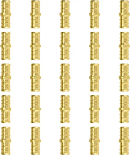 Miniatura 39 de SUNGATOR Paquete de 50 accesorios Pex de 1/2" en T, accesorios Pex de 1/2 pulgada en T, sin plomo, de latón, certificados NSF