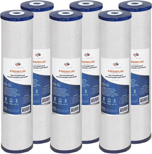 Miniatura 19 de Aquaboon Cartucho de repuesto de filtro de agua para toda la casa, 5 micrones, 20 x 4,5, reducción de cloro para sistema de filtración de agua de 1