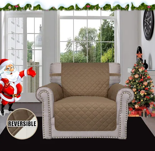 Miniatura 2 de Easy-Going - Funda reversible para sillón, resistente al agua, protector de muebles con correas elásticas, para mascotas, niños, perros, gatos