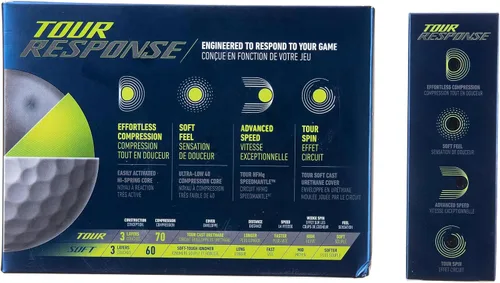 Miniatura 4 de Pelotas de golf Taylormade Tour Response (versión 2020)