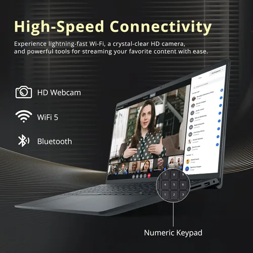 Miniatura 4 de Dell Inspiron 15 3520 - Laptop con pantalla táctil FHD de 15.6 pulgadas, Intel i7-1255U, 16 GB de RAM, SSD PCIe de 1 TB, gráficos Intel Iris Xe