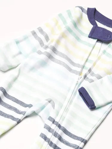Miniatura 3 de HonestBaby Baby Boys' Organic Cotton Footed Sleep & Play Pajamas