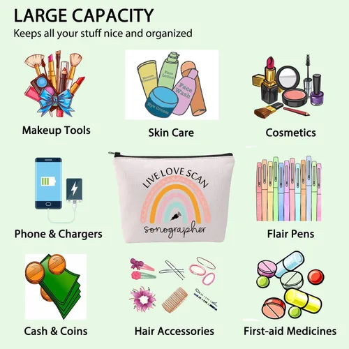 Miniatura 5 de FOTAP Bolsa de cosméticos para ecografista, kit de supervivencia para ecografista, regalo de radiólogo, regalo de tecnología de ultrasonido, escaneo