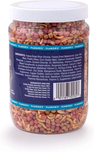 Miniatura 3 de Fluker's Flukers 70131 Buffet Blend - Alimento de tortuga de fórmula acuática, 12 onzas