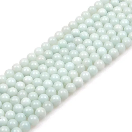 Miniatura 159 de GEM-Inside - Cuentas sueltas de ágata verde con bandas de energía natural, cuentas de energía natural para hacer joyas, 0.315 in, redondas, 15 Ágata