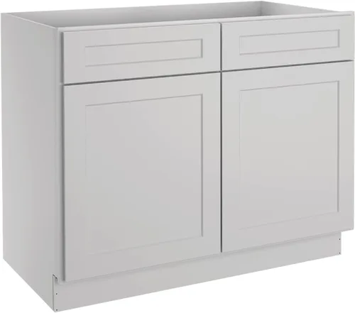 Miniatura 39 de LOVMOR Armarios de base de cocina, armario de almacenamiento aparador, gabinete de entrada con 1 cajón y estante ajustable, 24 pulgadas de ancho x