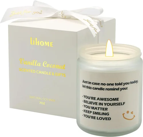 Miniatura 20 de Decoraciones de otoño para el hogar - Velas de otoño, regalos para mujeres, velas perfumadas naturales de cera de soja con aroma a manzana y canela