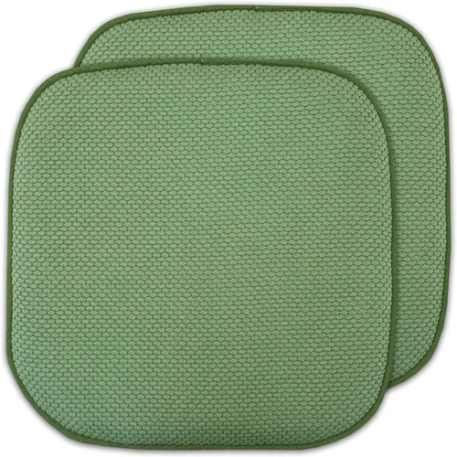 Miniatura 57 de Sweet Home Collection Cojines de espuma viscoelástica para silla, antideslizantes, diseño de panal de abeja, 16 x 16 pulgadas, paquete de 2
