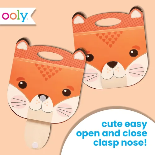 Miniatura 3 de OOLY Cuaderno de bocetos portátil para niños, 60 páginas, 9 x 7 pulgadas, cuaderno de bocetos portátil, bloc de dibujo para viajes - Zorro Fox