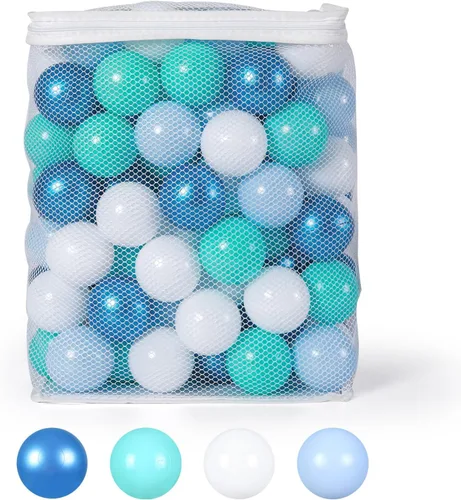 Miniatura 5 de TRENDPLAY Pelotas de Plástico para Pozos de Pelotas de 2.2 Pulgadas, Paquete de 50 100 200 500 Pelotas Huecas, Perfectas para Piscinas de Bebés