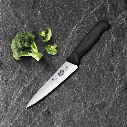 Miniatura 3 de Cuchillo de chef Victorinox, cuchillo pequeño de 5 pulgadas con mango de Fibrox, cuchillo de chef, 6 pulgadas, Negro