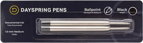 Parker - Recambio de bolígrafo estilo G2, paquete de 2, tinta negra, 0.039 pulgadas, compatible con Monroe, Abingdon, Alexandria, Richmond, Braxton,