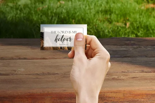 Miniatura 7 de JBH Creations Tarjetas con versículos bíblicos con texto en inglés «Be Not Afraid» («Be Not Afraid»)