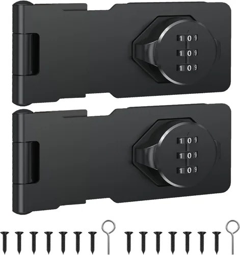 Miniatura 7 de Cerradura de puerta de armario combinada, cerradura de pestillo de puerta con código, cerradura de seguridad sin llave para puerta, puerta, Plateado