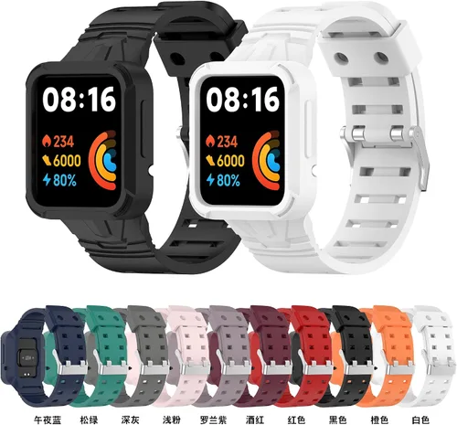 Miniatura 2 de Senter Correa de repuesto de goma para reloj Redmi 2 lite/MI Watch Lite 2/MI Watch Lite/Redmi 2/Redmi Smart Watch, funda protectora resistente
