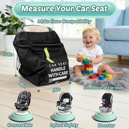 Miniatura 3 de Guiseapue Bolsa de viaje para asiento de automóvil para avión: bolsas de asiento de automóvil para viajes aéreos para todos los asientos