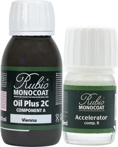 Miniatura 88 de Rubio Monocoat Tinte y acabado para madera de 650 pies cuadrados - Niebla Oil Plus 2C Aceite de linaza de secado rápido, ecológico