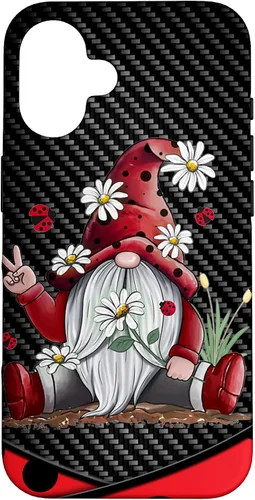 Miniatura 31 de Red Gnome Hippie Daisy Flowers Gnome Ladybugs - Christmas Case for iPhone 17