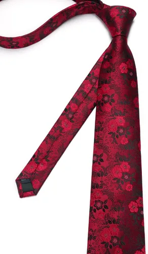 Miniatura 192 de Corbatas florales tejidas clásicas para hombre, corbata cuadrada de bolsillo, corbatas formales para hombres, boda con pañuelo