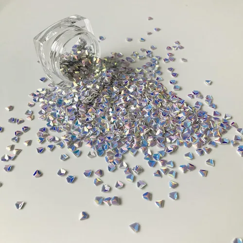 Miniatura 4 de PrettyG Paquete de 0.35 oz/paquete – Lentejuelas con purpurina en forma de diamante 3D de 0.118 pulgadas – Festival Rave Belleza Maquillaje Cara