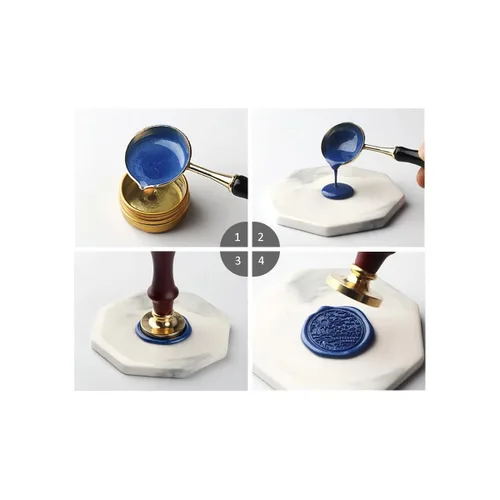 Miniatura 6 de 200 unidades de cuentas de cera de sellado rosa octogonales, cuentas de cera de sello rosa polvoriento a granel para invitaciones de boda, Rosa