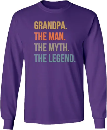 Miniatura 4 de Grandpa Man Myth Legend - Camiseta unisex de manga larga