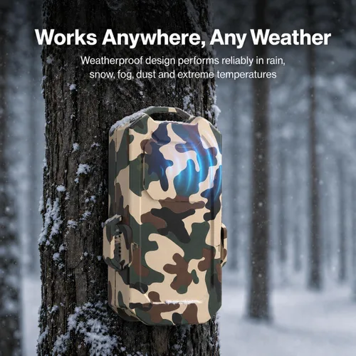 Miniatura 7 de Alarma de seguridad de radar de campamento, alarma perimetral inalámbrica, alarma de activación con sensor de movimiento recargable, rango de 1/2