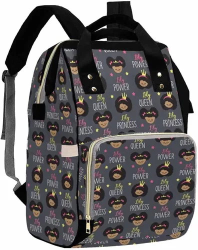 Miniatura 18 de Artsadd Bolsa de pañales con foto personalizada para mamá, mochila personalizada con correas para cochecito, bolsa de hombro de viaje grande, bolsa