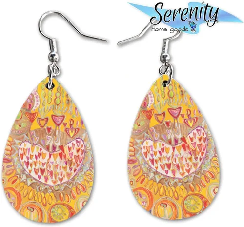 Miniatura 11 de Maureen Claffy Artist Collection Compassion Teardrop Dangle Earrings Set Cute Girls Womens Jewelry Earings Holiday Gifts Summer Decorations