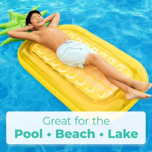 Miniatura 3 de Greenco Flotador inflable gigante para piscina, flotadores inflables para piscina, balsa inflable para verano, tumbona gigante de piscina