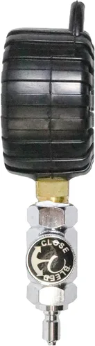 Miniatura 5 de Scuba Choice Manómetro intermedio de 2 pulgadas PSI y válvula de liberación, metal, lee hasta 300 PSI, comprobador de presión regulador rápido